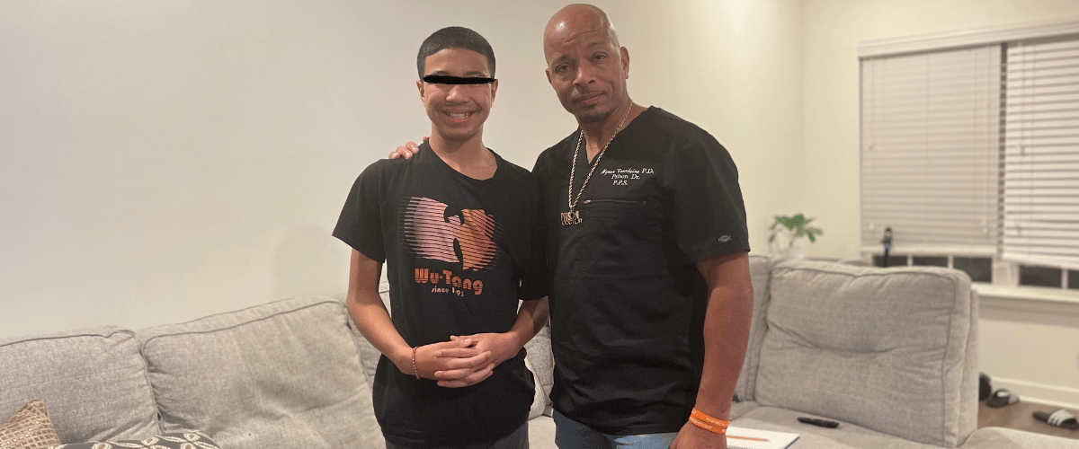 The Prison Dr with a Teenage Mentee and Success Story